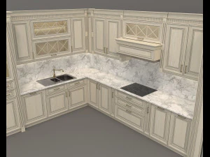 european style kitchen 6 3D Model