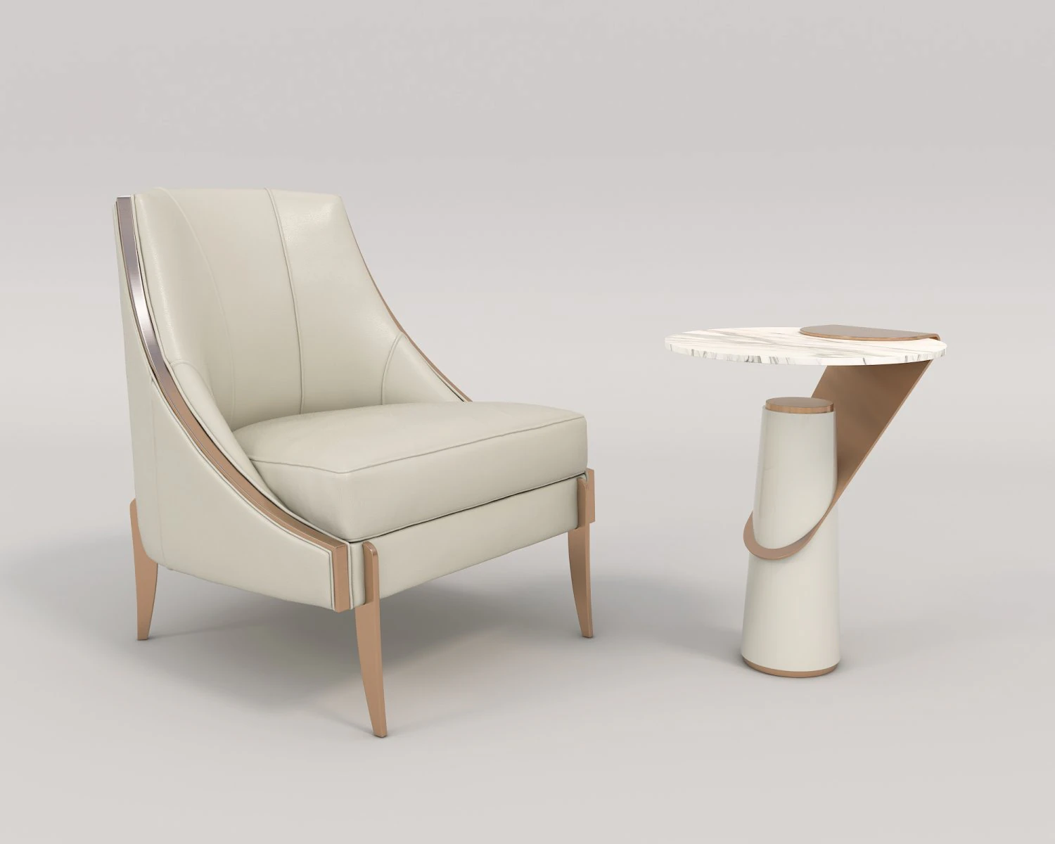 coffee table and chairs 8 3D Model .c4d .max .obj .3ds .fbx .stl .blend 