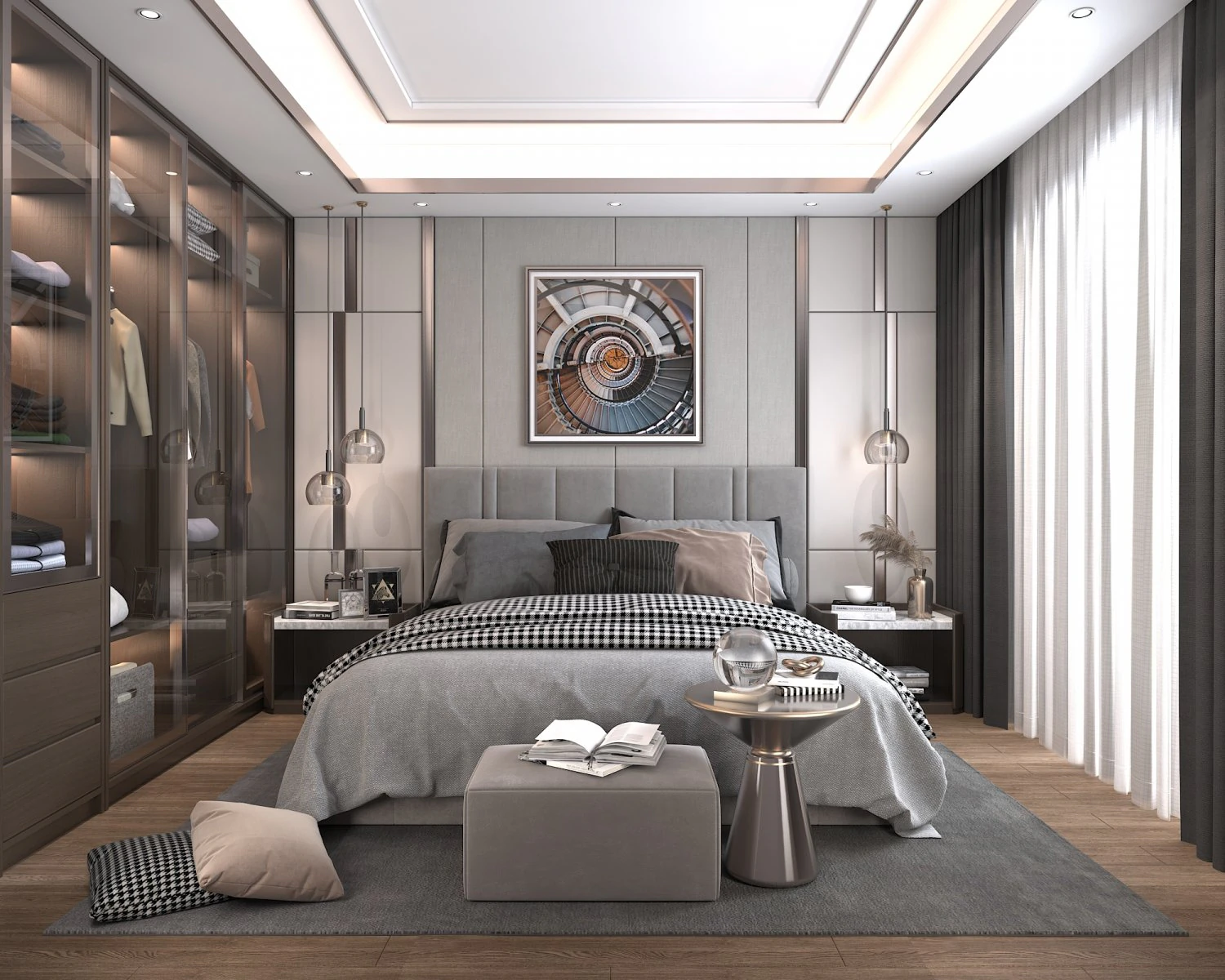 modern bedroom interior scene 3 3D Model .c4d .max .obj .3ds .fbx .stl .blend 