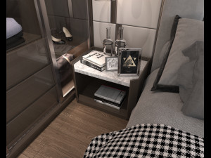 modern bedroom interior scene 3 3D Модель