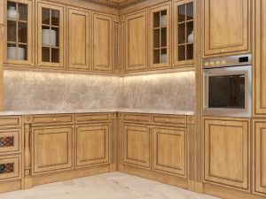 european style kitchen 7 Modèle 3D
