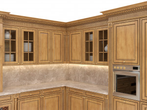 european style kitchen 7 Modèle 3D