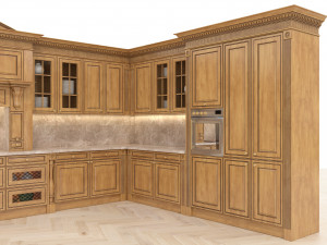 european style kitchen 7 Modèle 3D