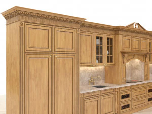 european style kitchen 7 3D Model