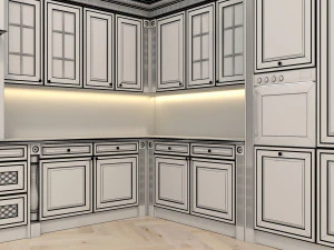 european style kitchen 7 3D Model