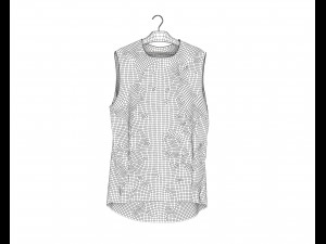 shirt on hanger 2 3D 모델