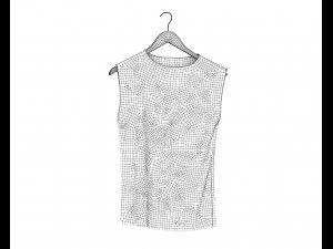 shirt on hanger 2 3D 모델