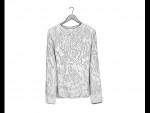 shirt on hanger 2 3D 모델