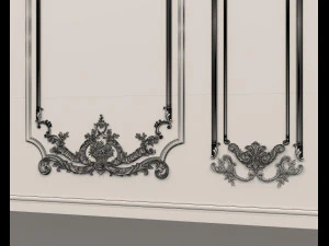 european style interior wall decoration 4 3D Model