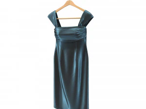 dress on hanger 4 3D Model