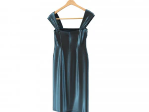 dress on hanger 4 3D Model