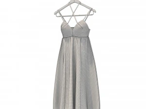 dress on hanger 4 3D Model