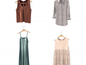 clothing on hanger 3 3D 모델