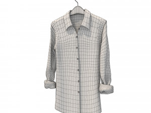 clothing on hanger 3 3D 모델