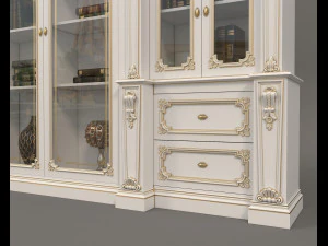 display cabinet classic style 6 3D Model