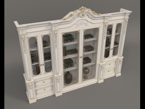 display cabinet classic style 6 3D Модель