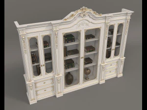 display cabinet classic style 6 3D Model