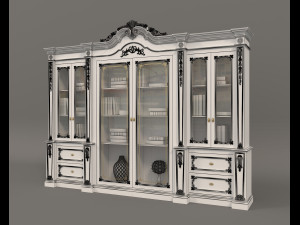 display cabinet classic style 6 3D Модель