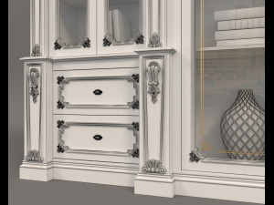 display cabinet classic style 6 3D Модель