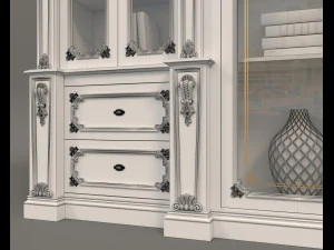display cabinet classic style 6 3D Model