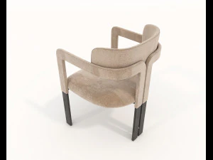 contemporary design table and chair set 16 3D Model