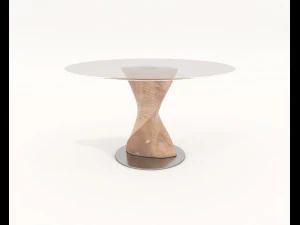 contemporary design table and chair set 16 3D Model