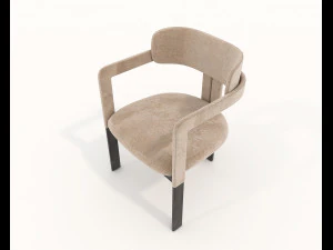 contemporary design table and chair set 16 3D Model