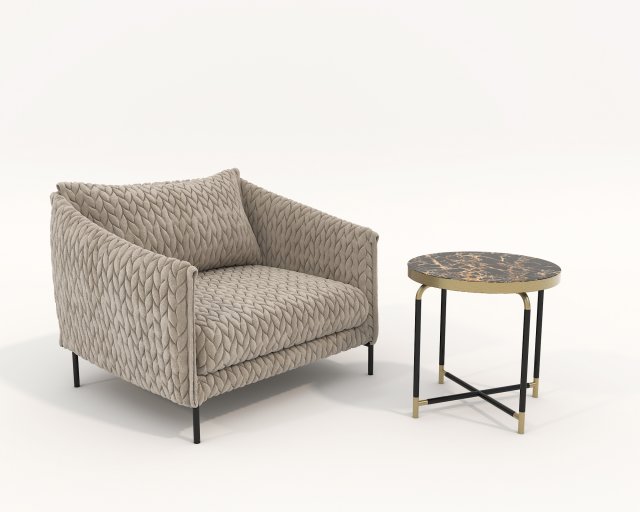 relaxing chair and coffee table 7 Model 3D .c4d .max .obj .3ds .fbx .stl .blend 