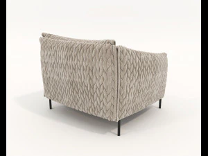 relaxing chair and coffee table 7 3D Model
