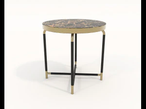 relaxing chair and coffee table 7 3D Model