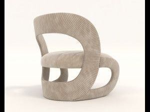 Contemporary Chair and Coffee Table 9 3D Модель