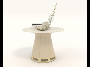Contemporary Chair and Coffee Table 9 3D Модель