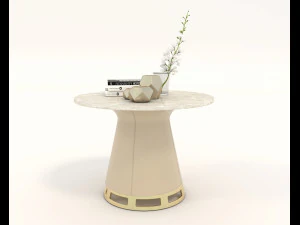 Contemporary Chair and Coffee Table 9 3D Model