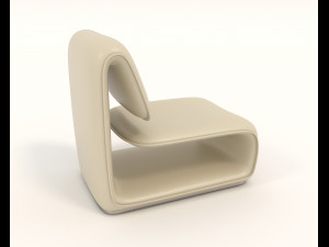 Contemporary Chair and Coffee Table 10 Modelo 3D