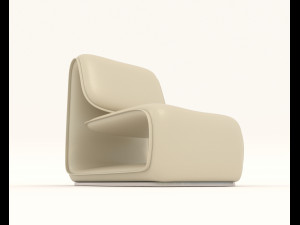 Contemporary Chair and Coffee Table 10 Modelo 3D