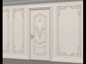European Style Interior Wall Decoration 5 3D Модель