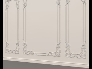 European Style Interior Wall Decoration 5 3D Модель