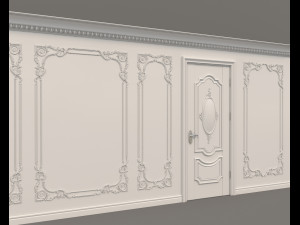 European Style Interior Wall Decoration 5 3D Модель