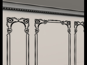 European Style Interior Wall Decoration 5 3D Модель