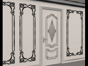 European Style Interior Wall Decoration 5 3D Модель