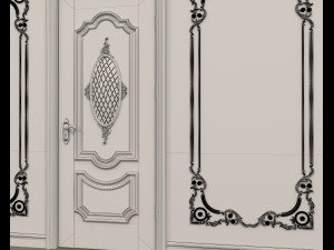 European Style Interior Wall Decoration 5 3D Модель
