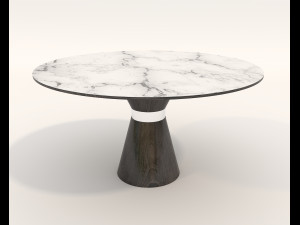Contemporary Design Table and Chair Set 18 3D Model