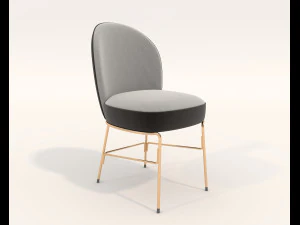 Modern Table and Chair Set 7 3D Model