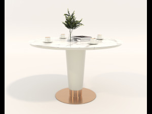 Modern Table and Chair Set 7 3D मॉडल