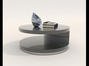 Contemporary Coffee Table and Armchair 11 3D Model