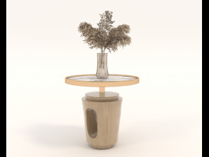 Contemporary Coffee Table and Armchair 12 Modelo 3D