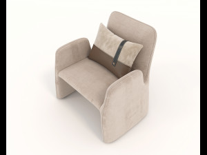 Contemporary Coffee Table and Armchair 12 Modelo 3D