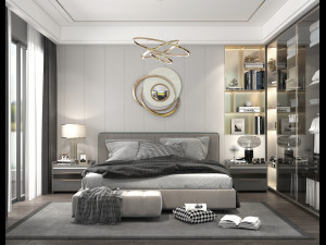 Modern Bedroom Interior Scene 8 Modelo 3D