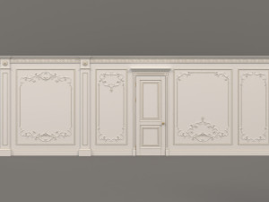 European Style Interior Wall Decoration 7 3Dモデル