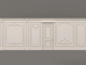 European Style Interior Wall Decoration 7 3D Model